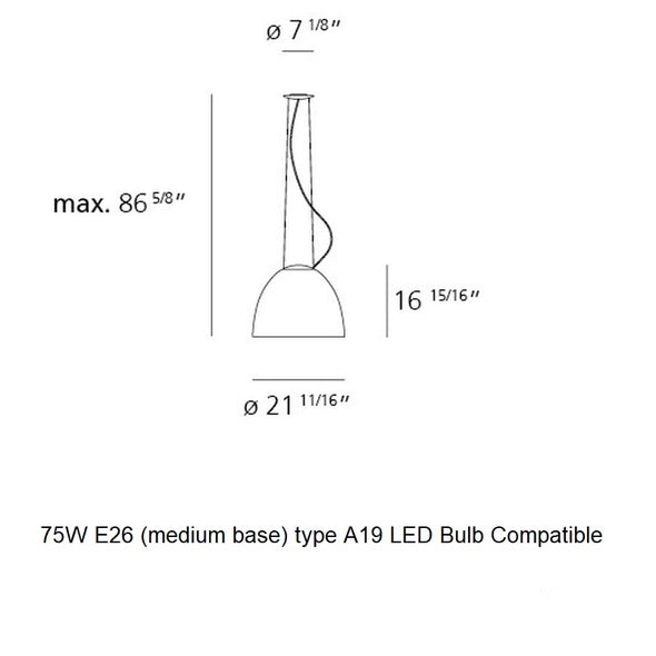 Nur Gloss Suspension Lamp