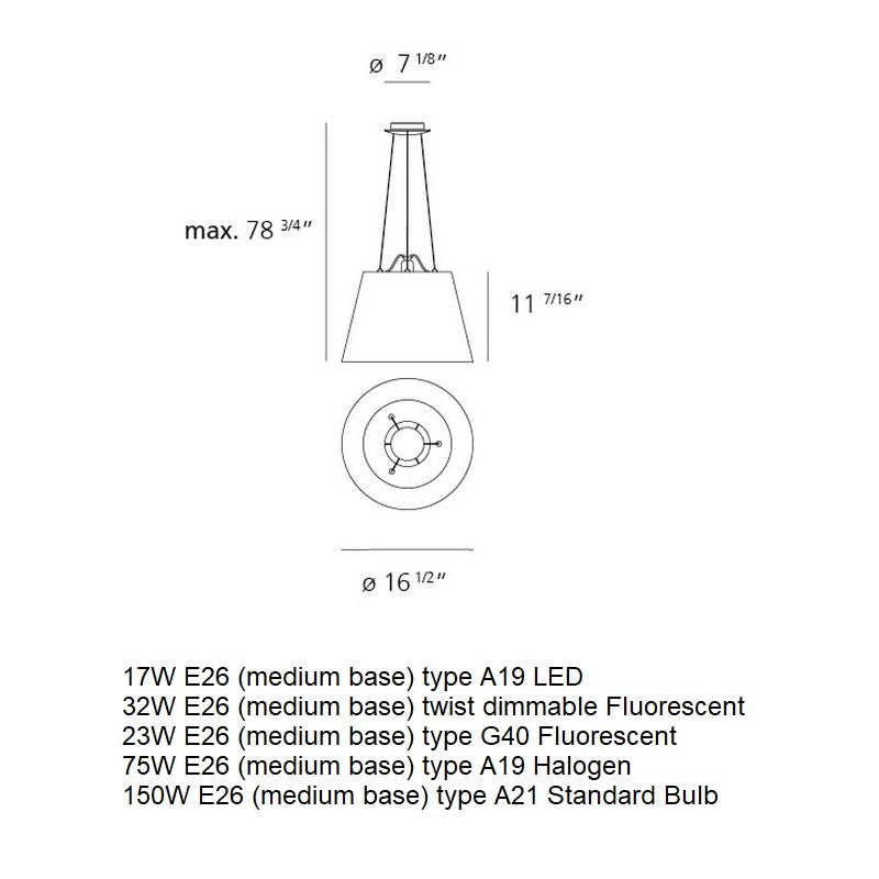 Tolomeo Mega Suspension Light