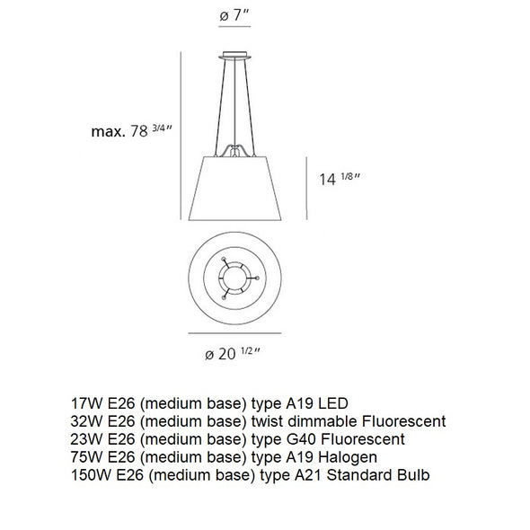 Tolomeo Mega Suspension Light