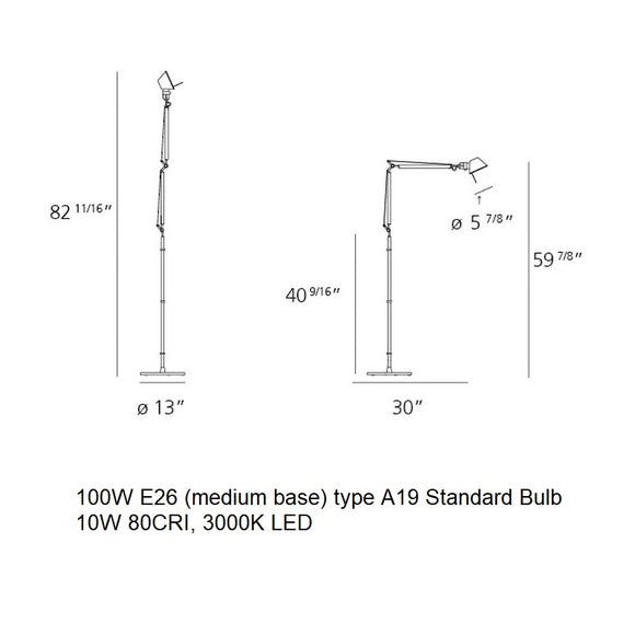 Tolomeo Mini Floor Lamp