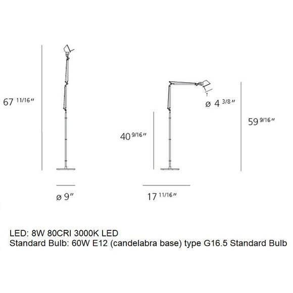 Tolomeo Micro Floor Lamp