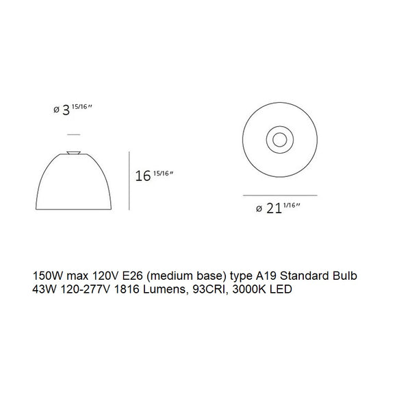 Nur Gloss Flush Mount
