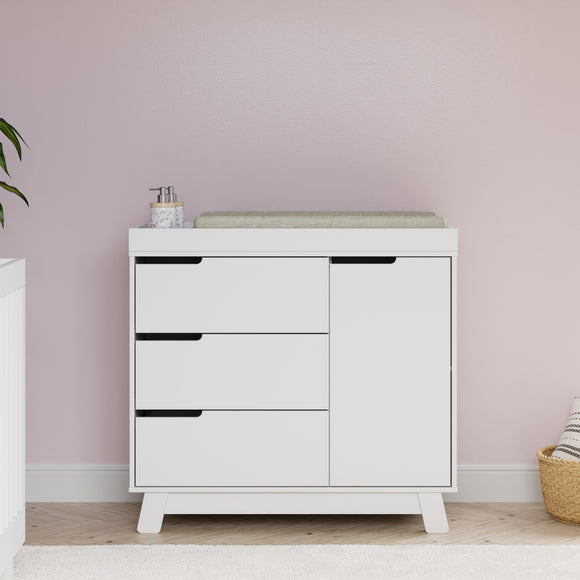 Babyletto Hudson 3-Drawer Changer Dresser with Changing Tray - 2Modern Babyletto Hudson 3-Drawer Changer Dresser with Changing Tray - 2Modern