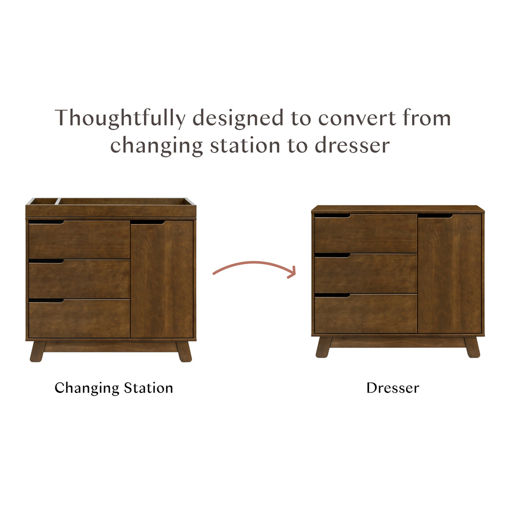 Hudson 3-Drawer Changer Dresser with Changing Tray