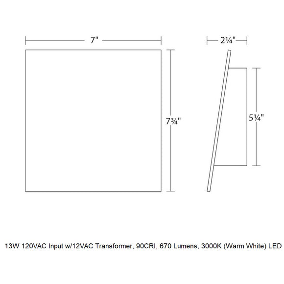 Sonneman Inside-Out Angled Plane Downlight Wall Light - 2Modern