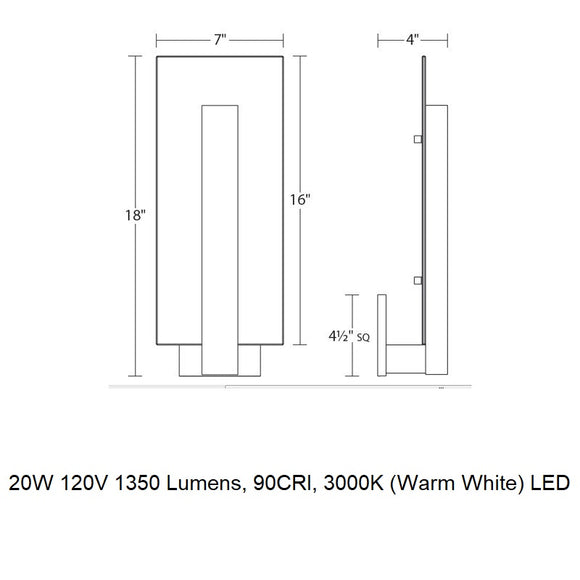 Midtown Indoor/Outdoor LED Wall Sconce