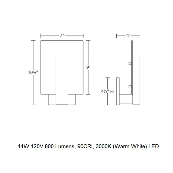 Midtown Indoor/Outdoor LED Wall Sconce