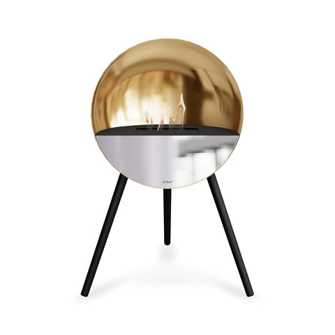 Eye Bioethanol Fireplace - Chromed Rose Gold