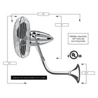 Bruna Parede Wall-Mounted Fan