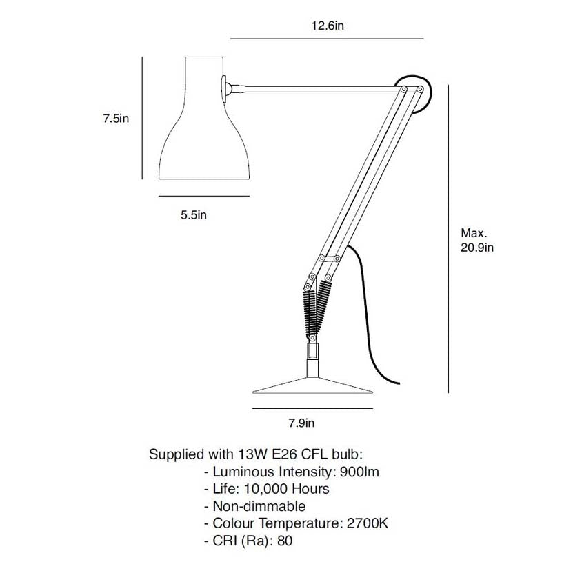 Type 75 Desk Lamp - Margaret Howell