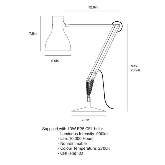 Type 75 Desk Lamp - Margaret Howell
