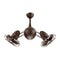 Acqua Ceiling Fan with Light  option Textured Bronze Metal Blades