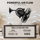 Kaye Oscillating Wall Fan