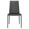 Boheme Chair  option P15 Matte Black Metal/ 315 Black Regenerated Leather