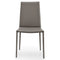 Boheme Chair  option P176 Matte Taupe Metal/ D03 Taupe Regenerated Leather