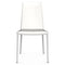 Boheme Chair  option P94 Matte optic White Metal/ 474 Optic White Regenerated Leather