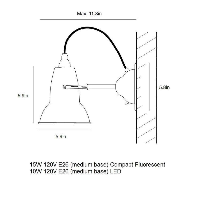 Original 1227 Wall Light