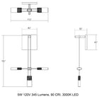 Suspenders Standard Single Wall Light