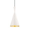 Beat Tall LED Pendant Light  option White