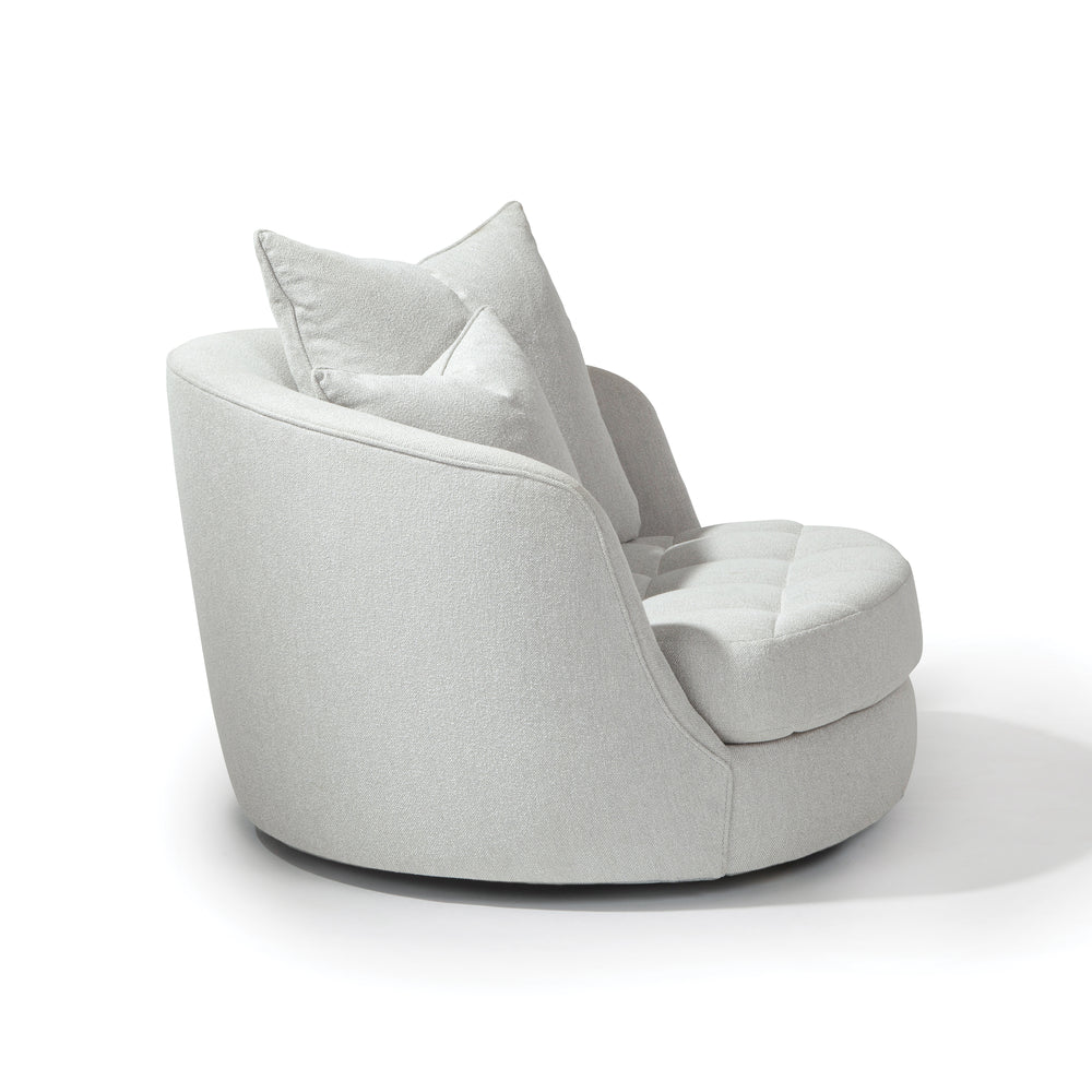 Giant Swivel Tufted Tub Lounge Chair