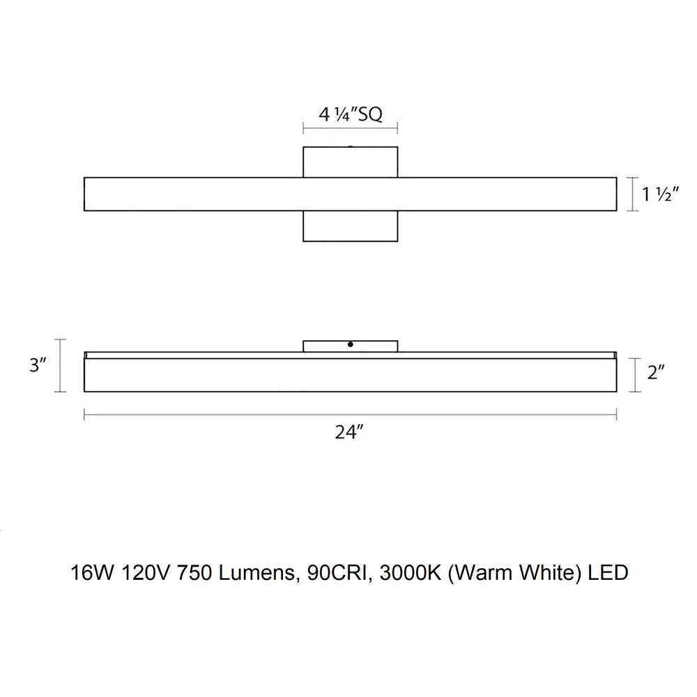 Sq-bar Bathroom Vanity Light