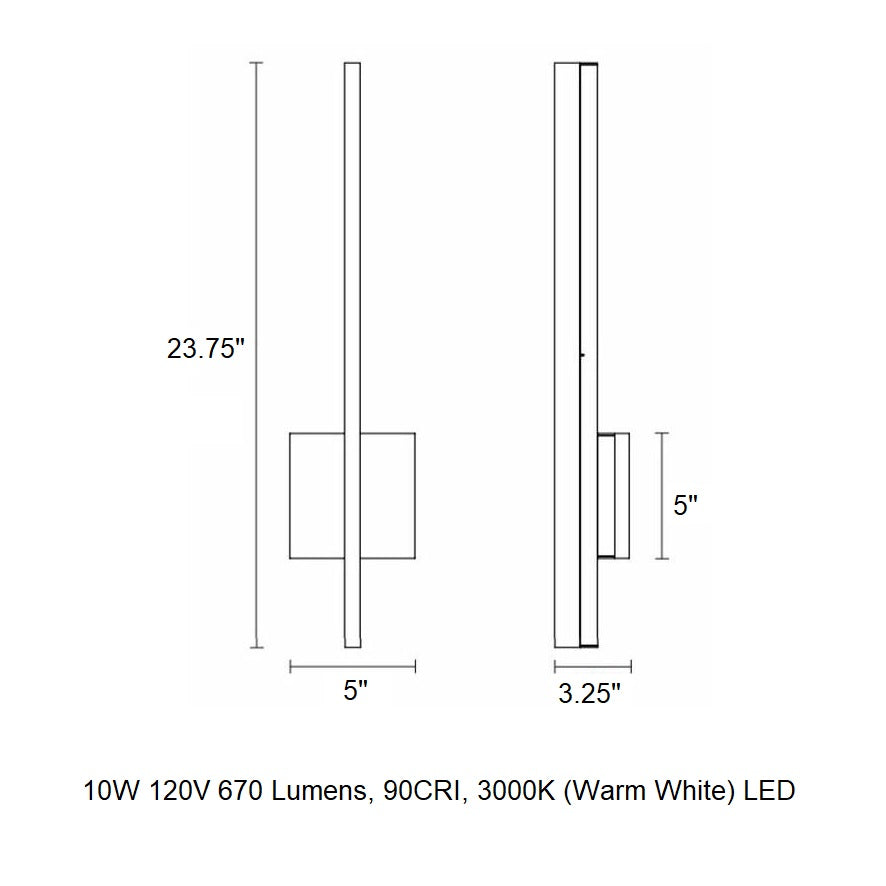 Stiletto Bathroom Vanity Light