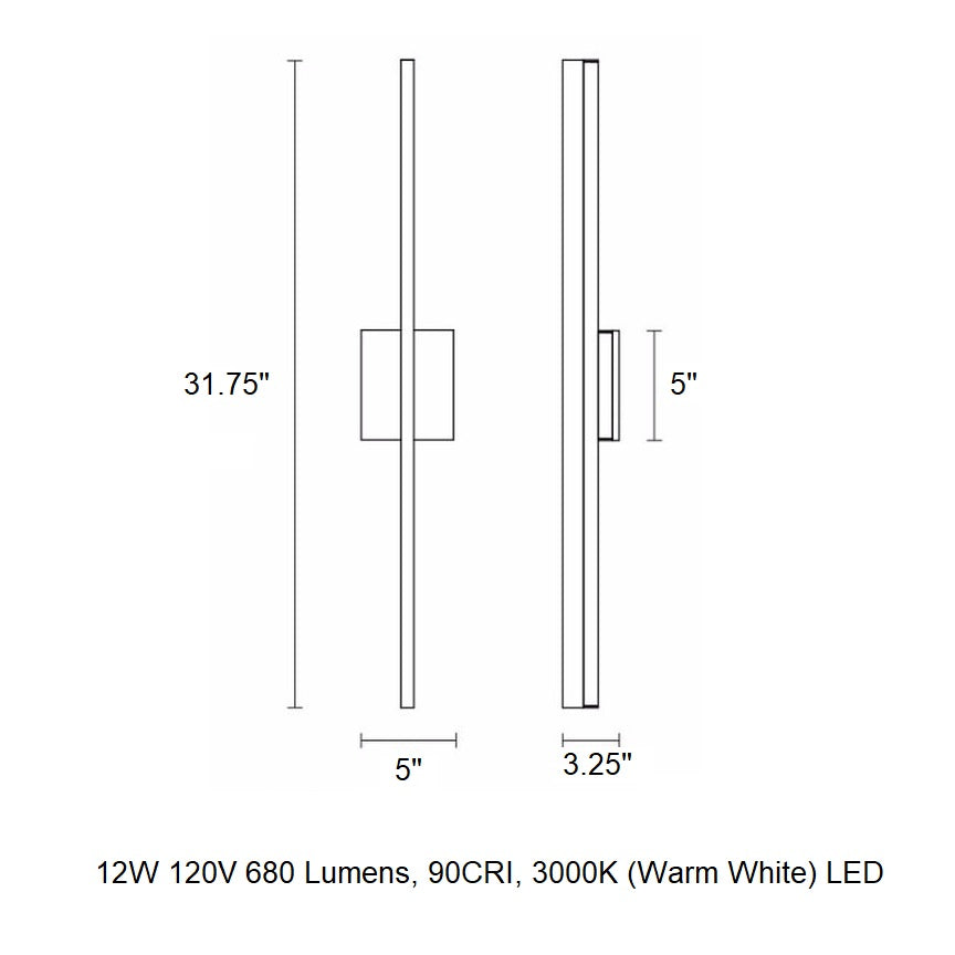 Stiletto Bathroom Vanity Light