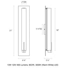 Tubo Slim Panel Bathroom Vanity Light
