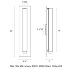 Tubo Slim Panel Bathroom Vanity Light