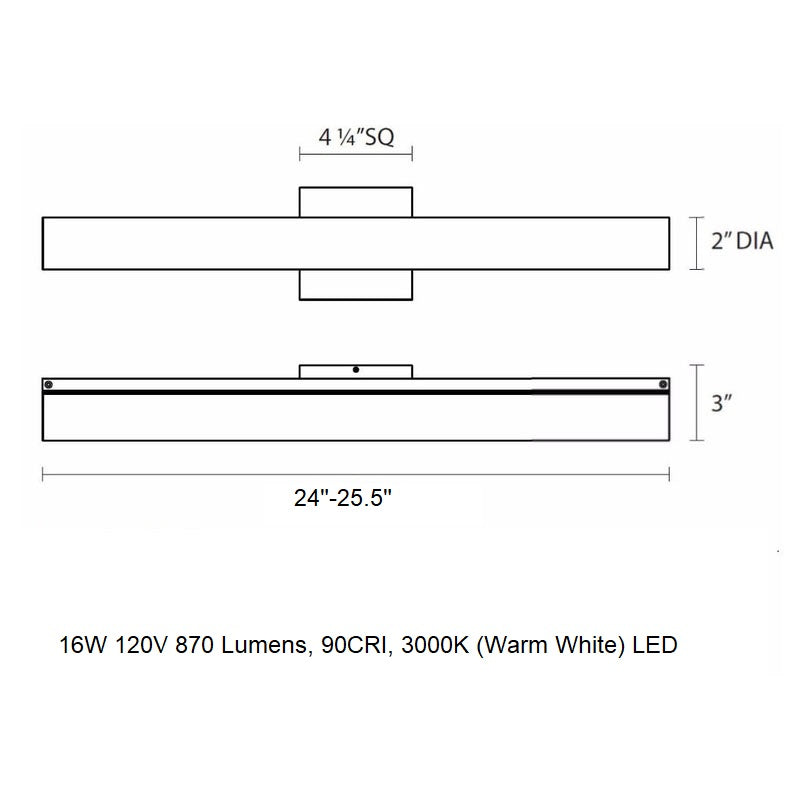 Tubo Slim Bathroom Vanity Light