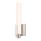 Tubo Slim Bathroom Wall Sconce  option 12 Inch / Satin Nickel with Long Spine Trim