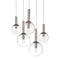 Bubbles Five Light Multi Pendant Light  option Polished Nickel