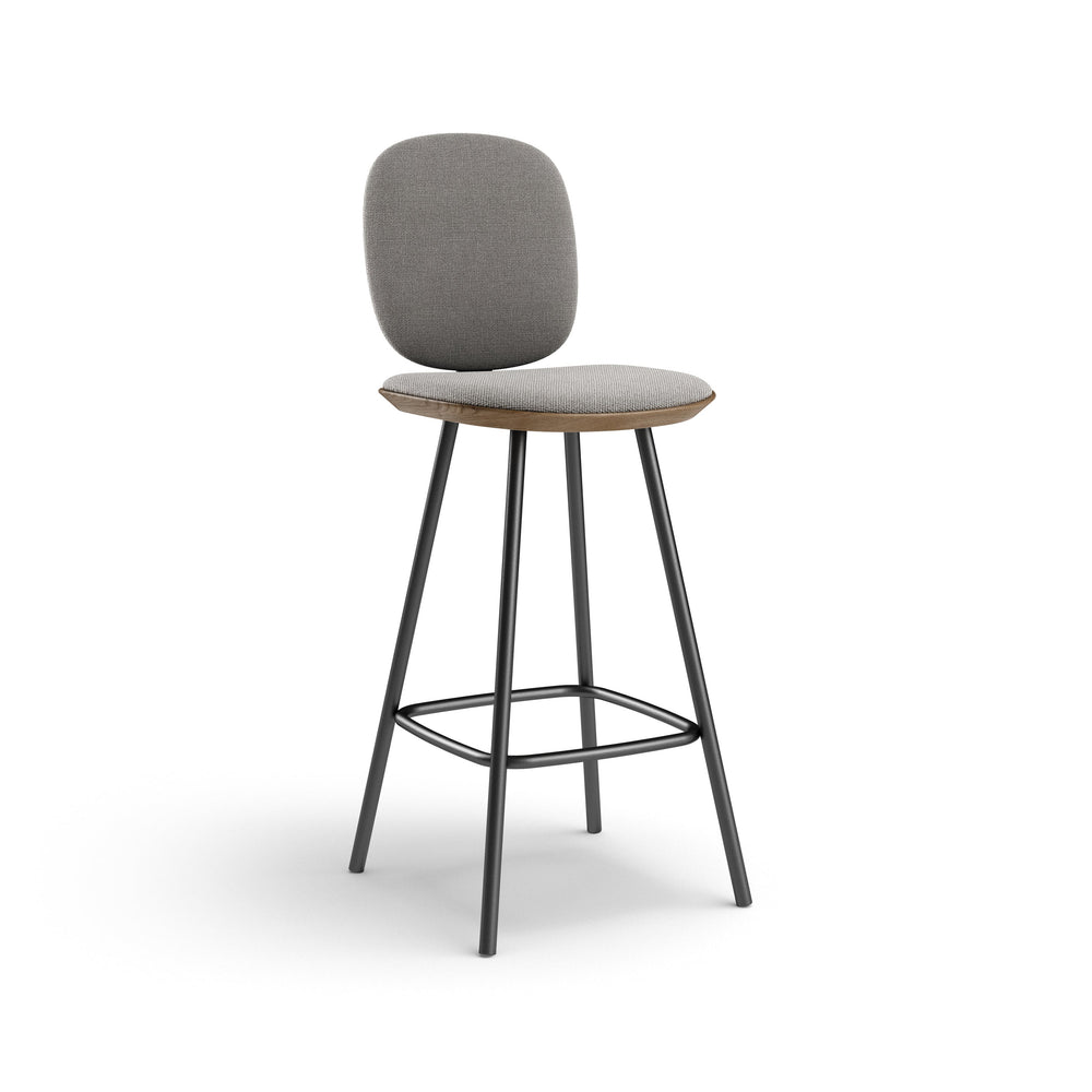 Pauline Comfort Bar Stool with Metal Leg