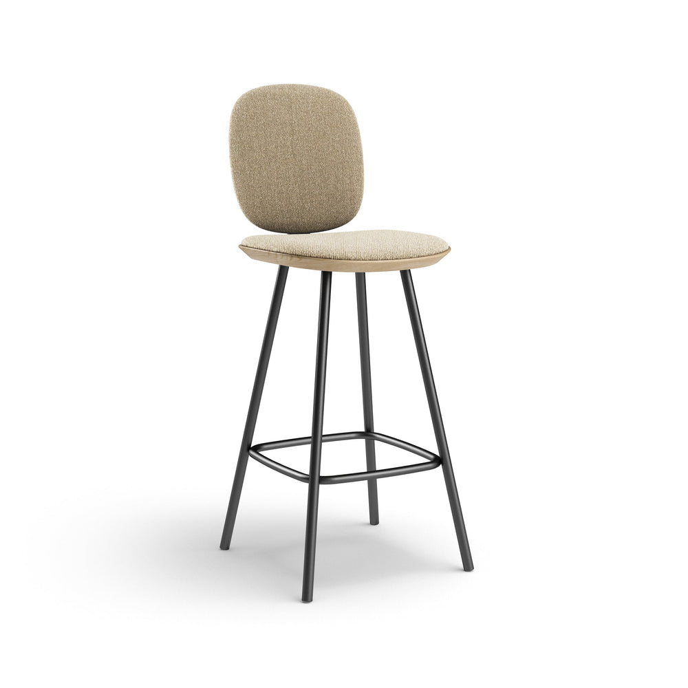 Pauline Comfort Bar Stool with Metal Leg