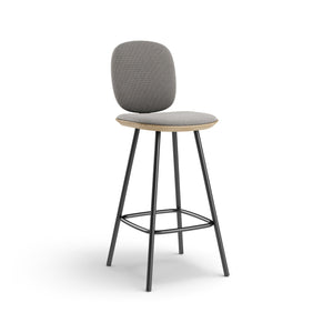 Pauline Comfort Bar Stool with Metal Leg