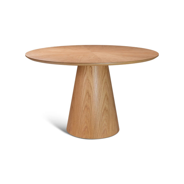 Mona Round Dining Table with Wooden Top