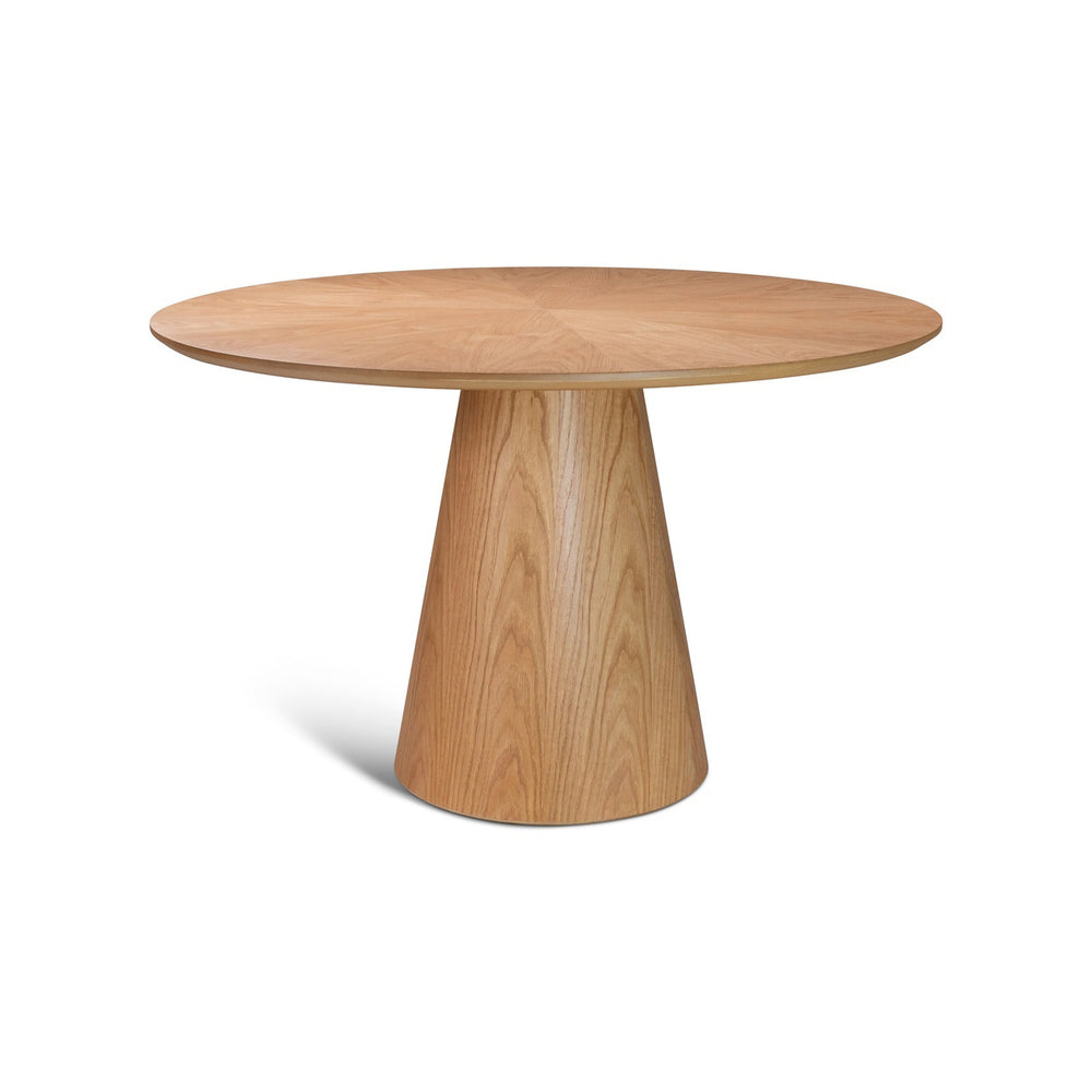 Mona Round Dining Table with Wooden Top