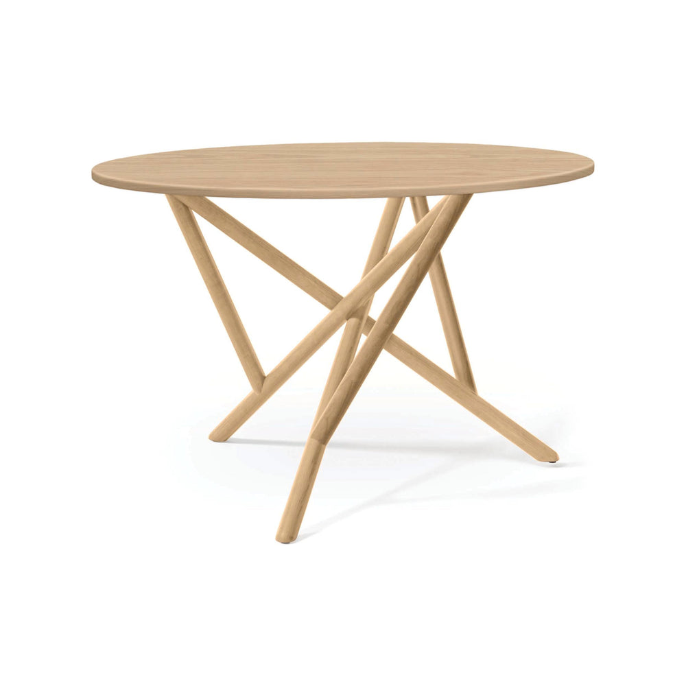 Baton Round Fixed Top Dining Table