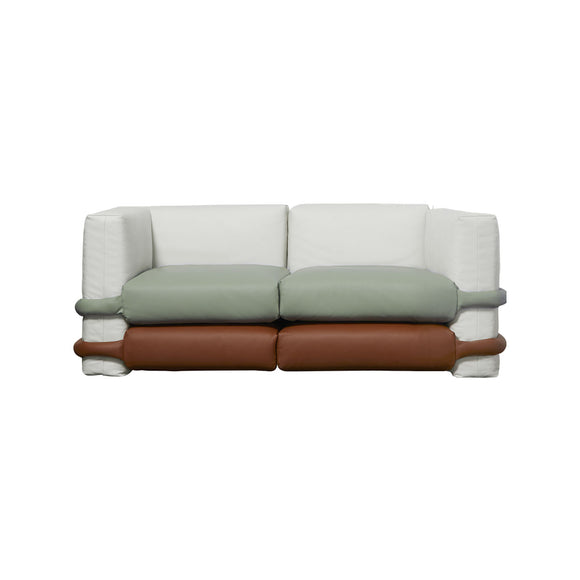 Pillow 2-Seater Leather Sofa