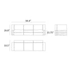 Pillow 3-Seater Leather Sofa