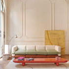 Pillow 4-Seater Leather Sofa