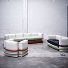 Pillow 4-Seater Leather Sofa