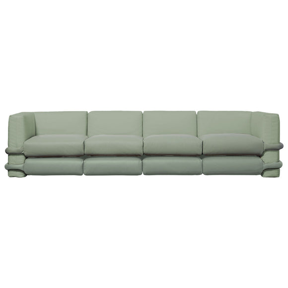 Pillow 4-Seater Leather Sofa