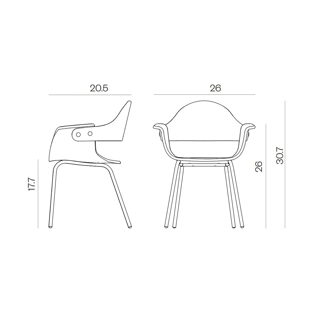 Showtime Chair with 4 Legs