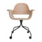 Showtime Swivel Chair with Castors  option Natural Beech