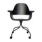 Showtime Swivel Chair with Castors  option Stained Black