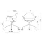 Showtime Swivel Chair with Castors