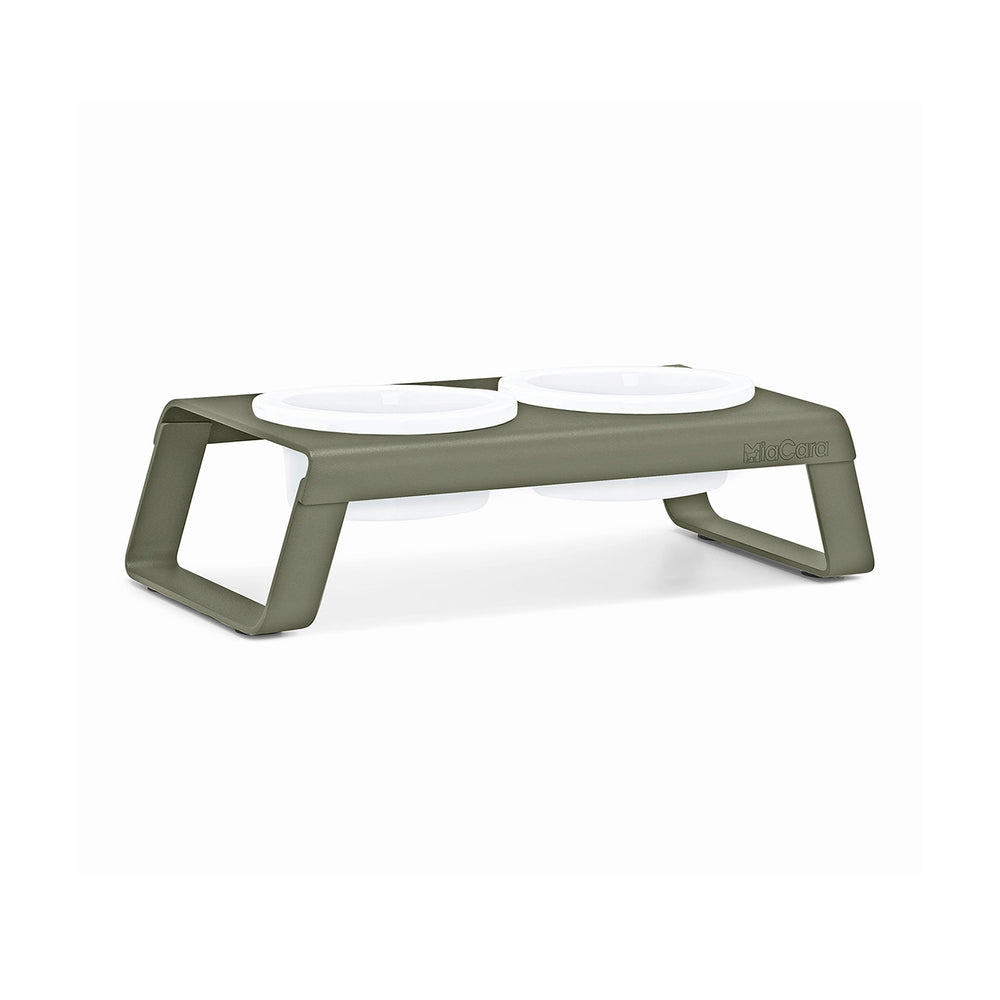Desco Dog Feeder with Porcelain Bowl