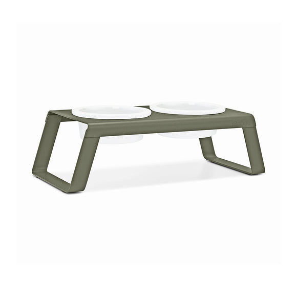 Desco Dog Feeder with Porcelain Bowl