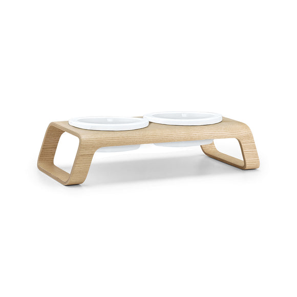 Desco Dog Feeder with Porcelain Bowl